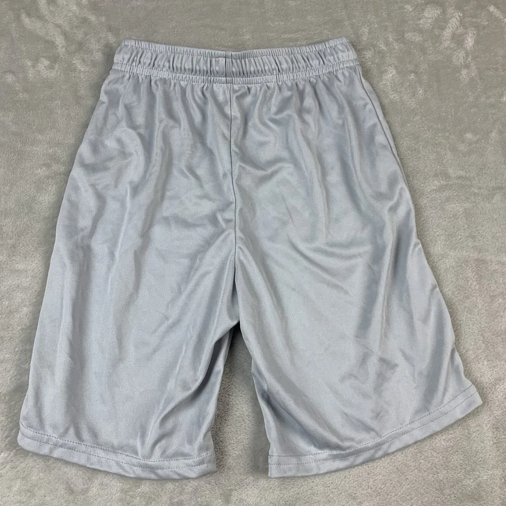 Augusta Sportswear Basketball Shorts Youth Small Gray Elastic Drawstring Waist